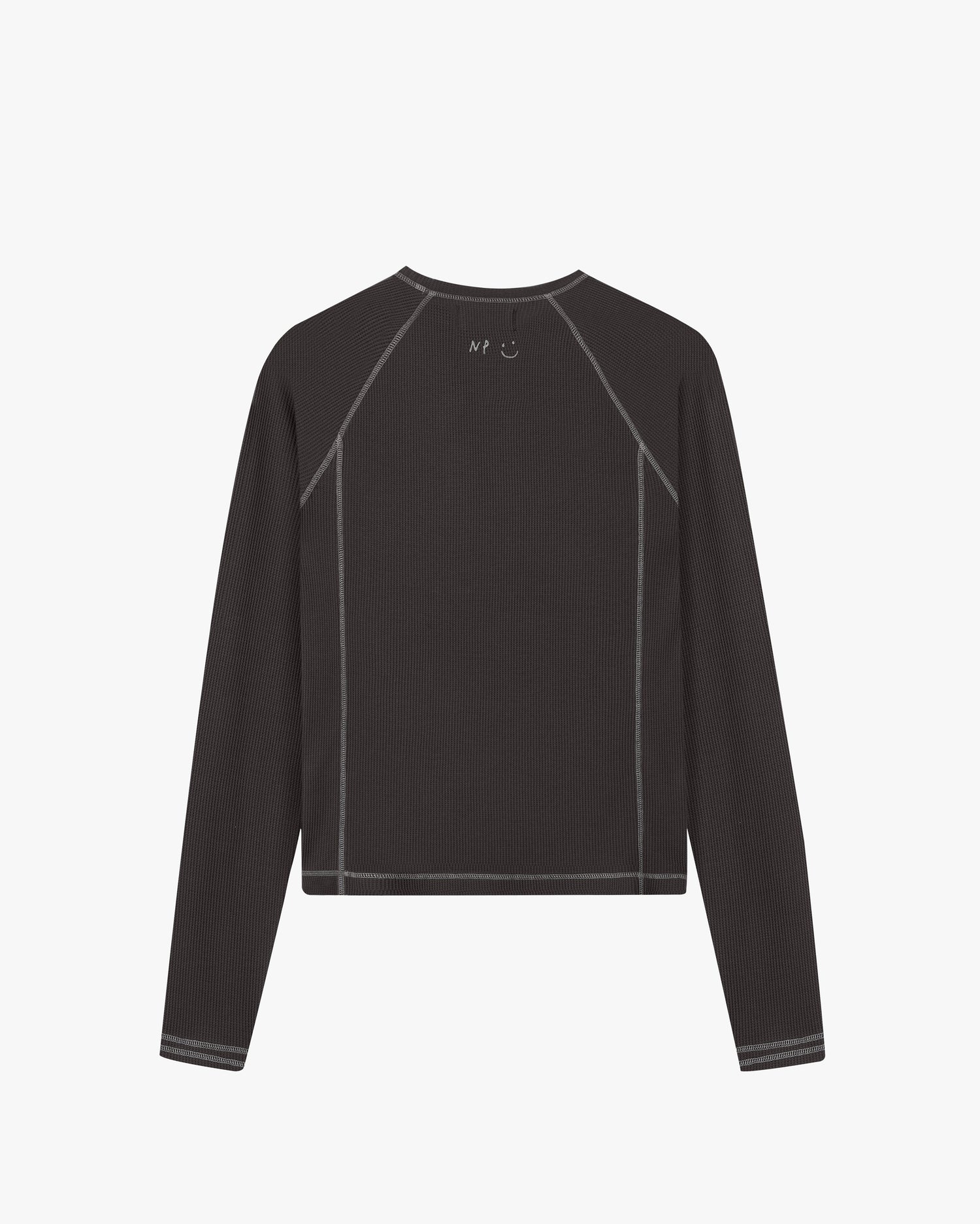 WAFFLE LONG-SLEEVE TEE 2 PACK MARSHMALLOW/ BLACK