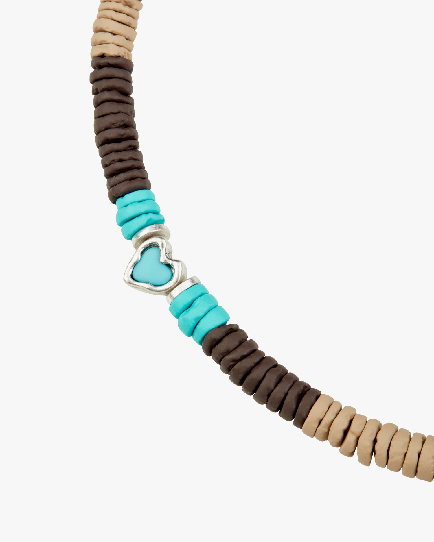 WEIF NECKLACE BLUE/BROWN