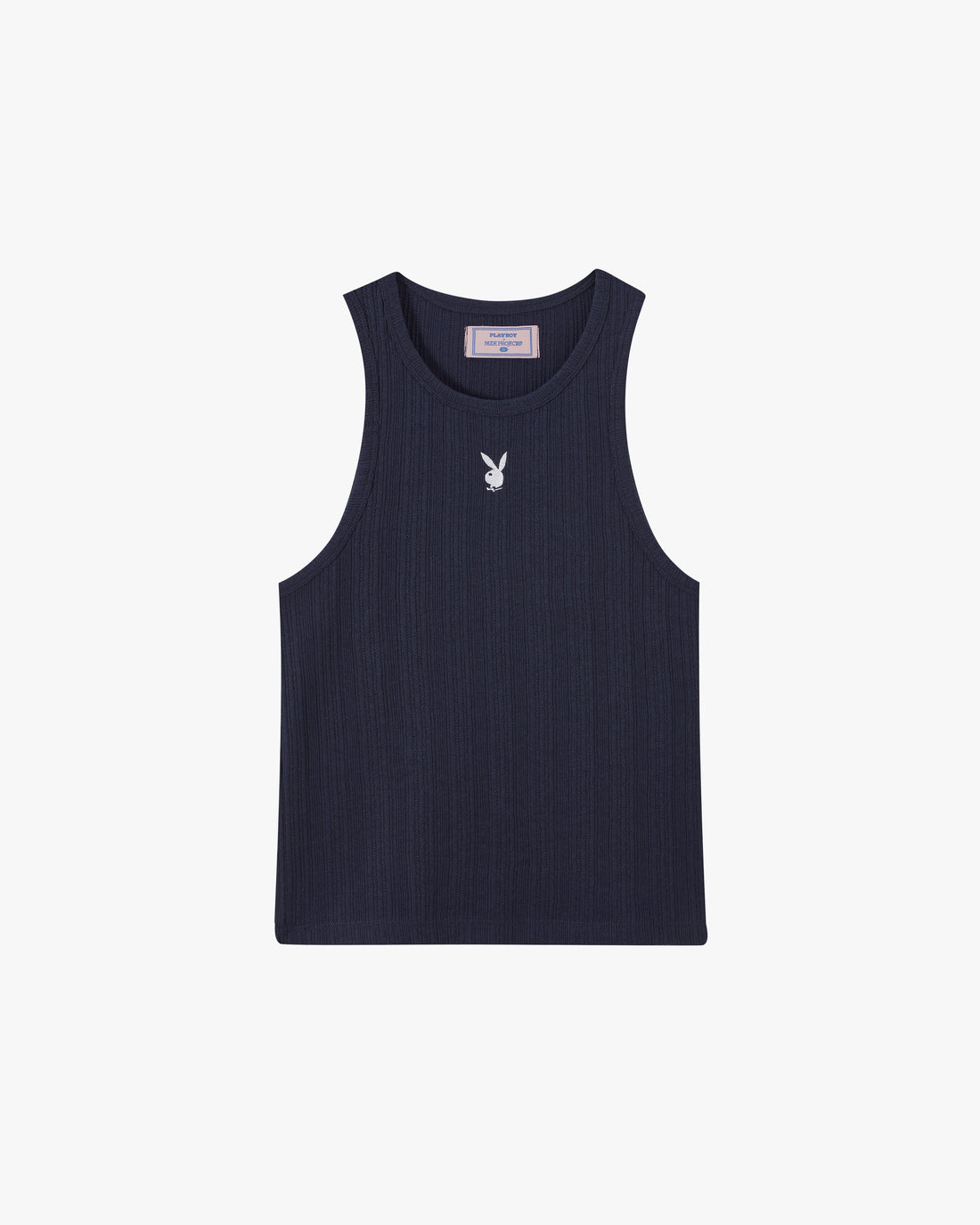 CUT&amp;SEW PLAYBOY TANK TOP NAVY