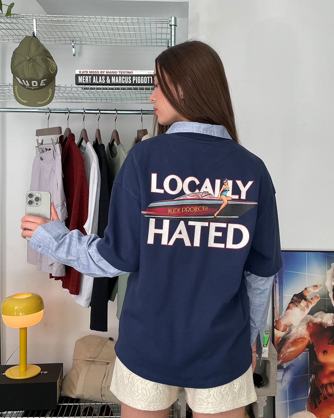 LOCALLY HATED TEE NAVY