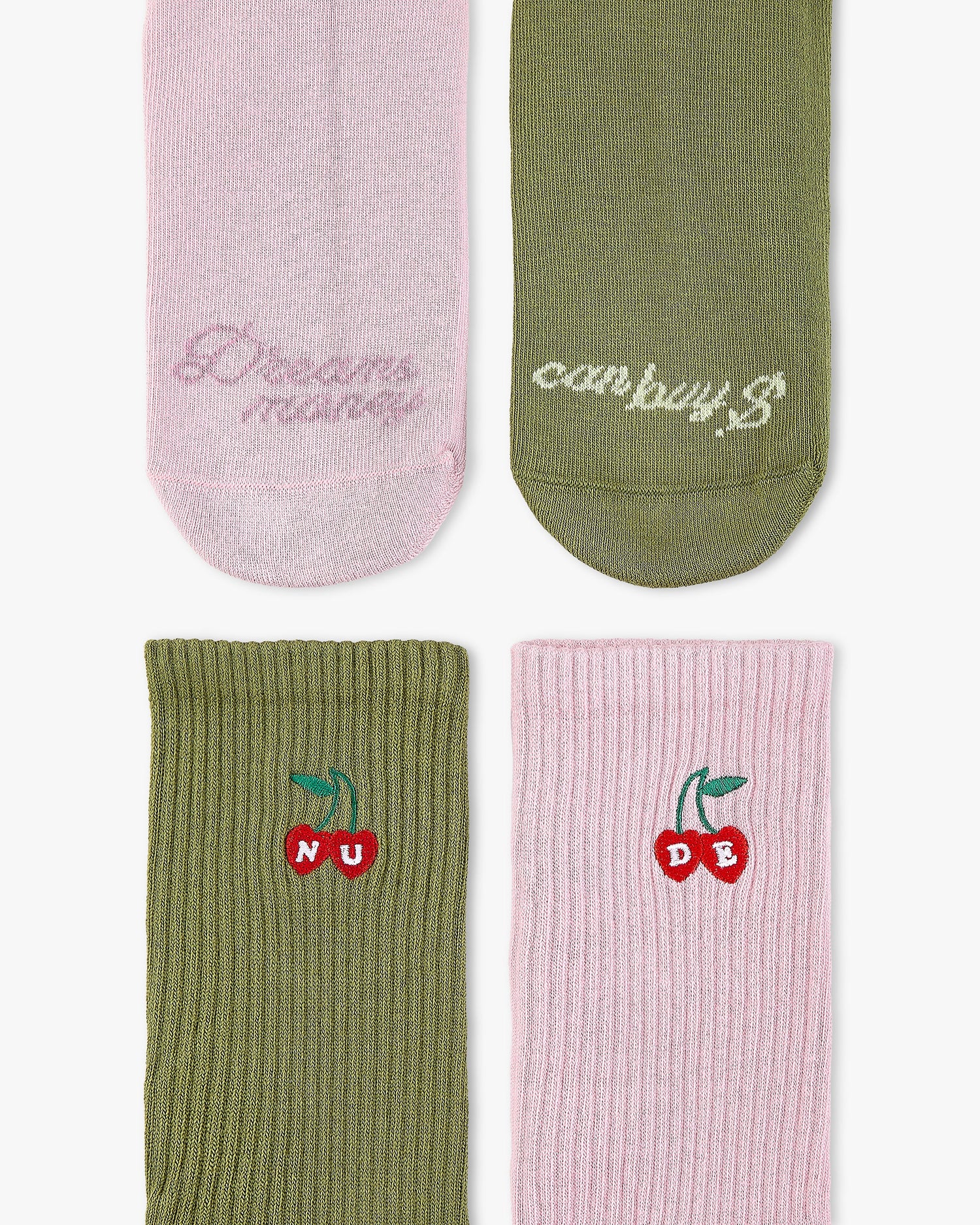 DREAMS SOCKS PINK/ GREEN 2XPACK