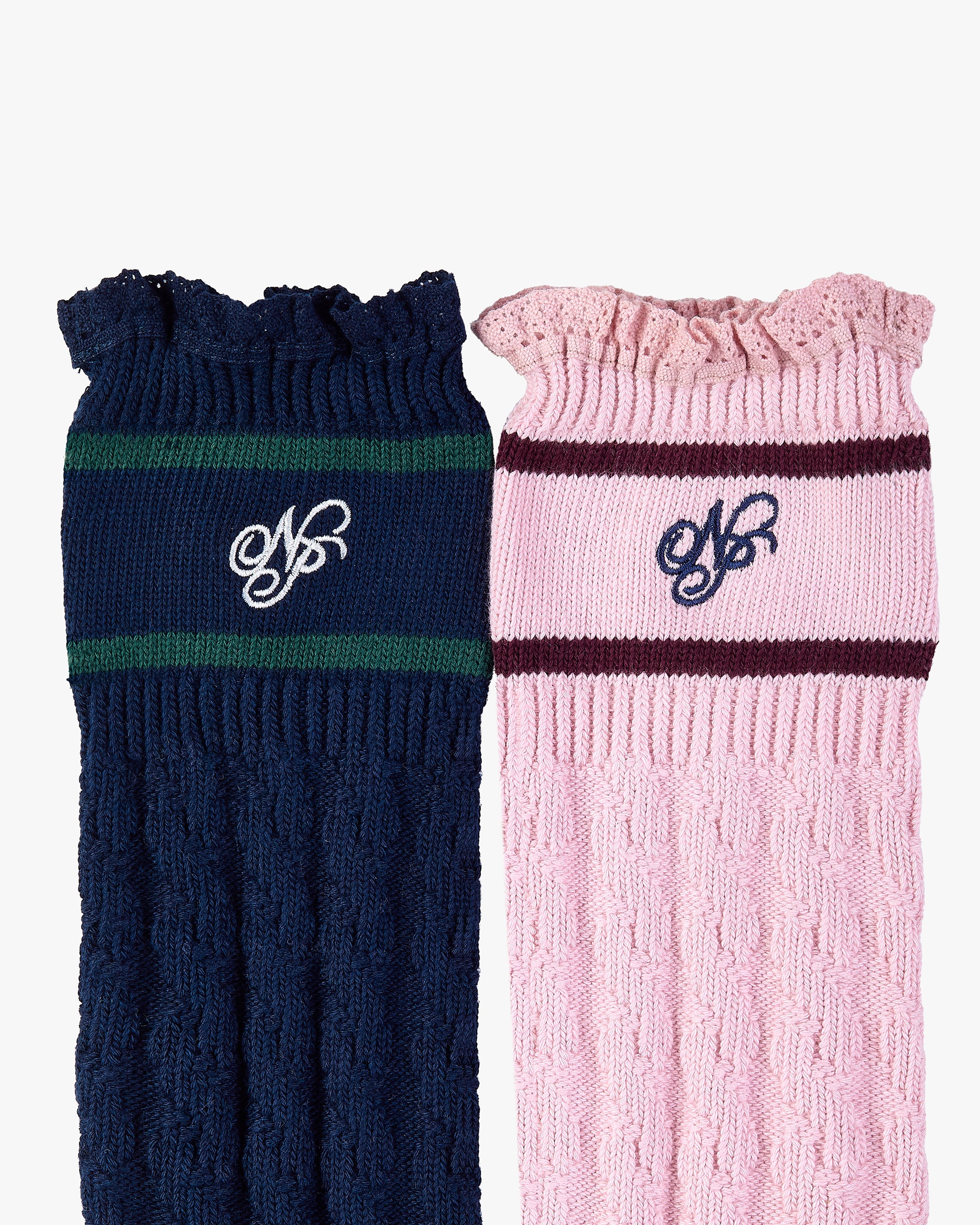 COQUETTE SOCKS PINK/NAVY 2XPACK