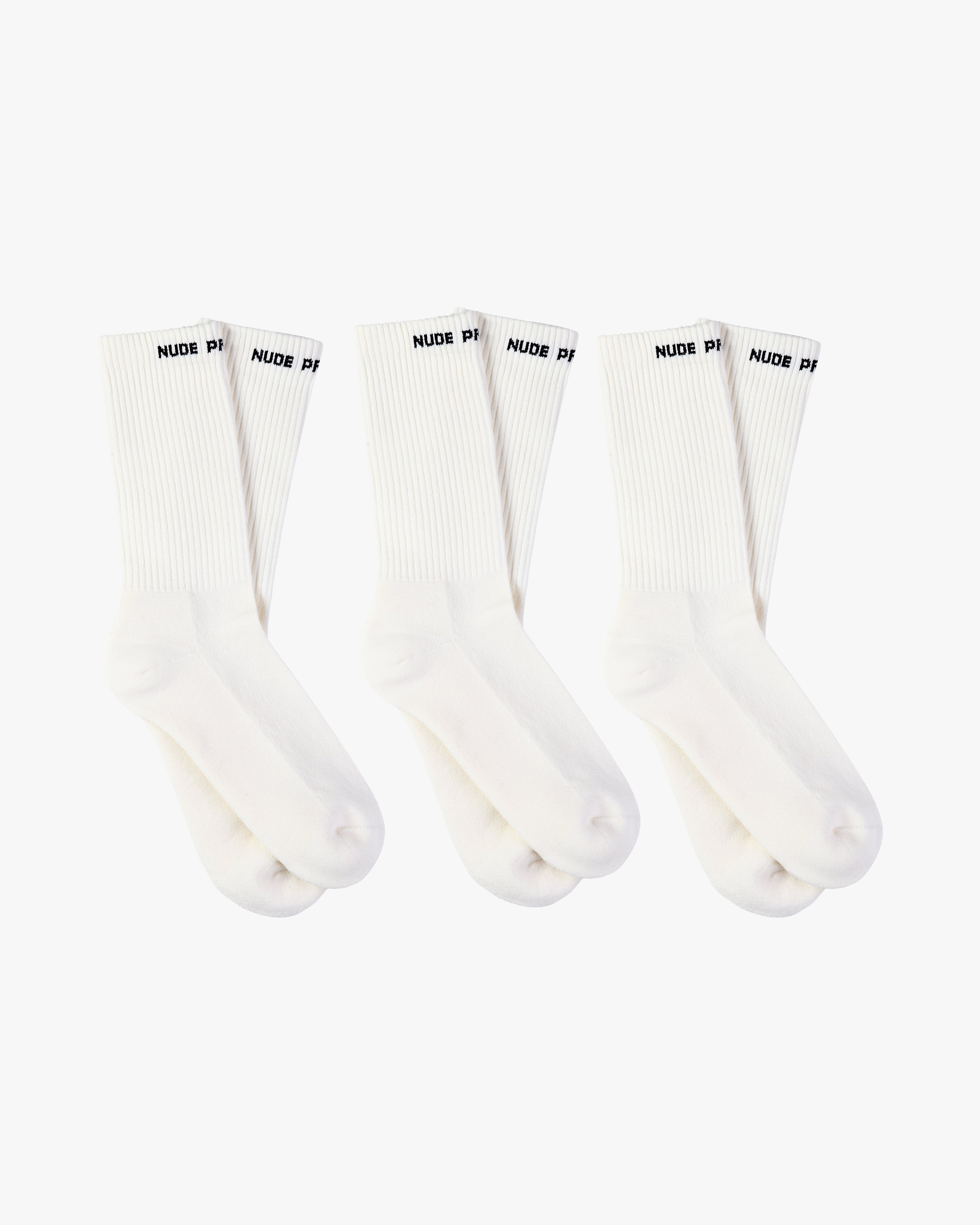 ALLDAY SOCKS WHITE 3XPACK