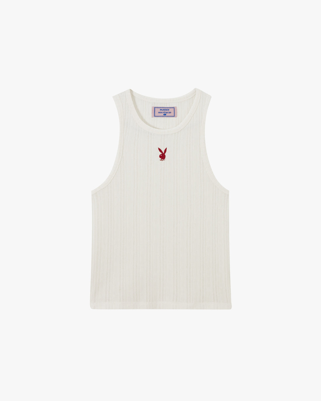 CUT&amp;SEW PLAYBOY TANK TOP OFF-WHITE