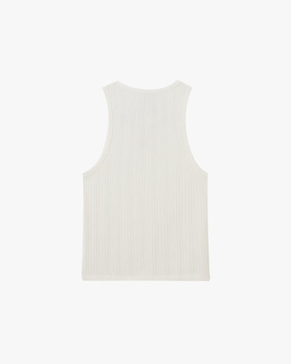 CUT&amp;SEW PLAYBOY TANK TOP OFF-WHITE