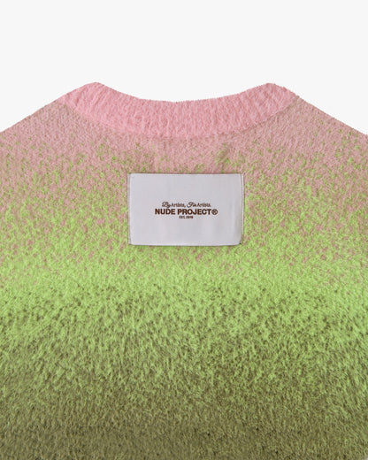 GRADIENT COZY SWEATER GREEN