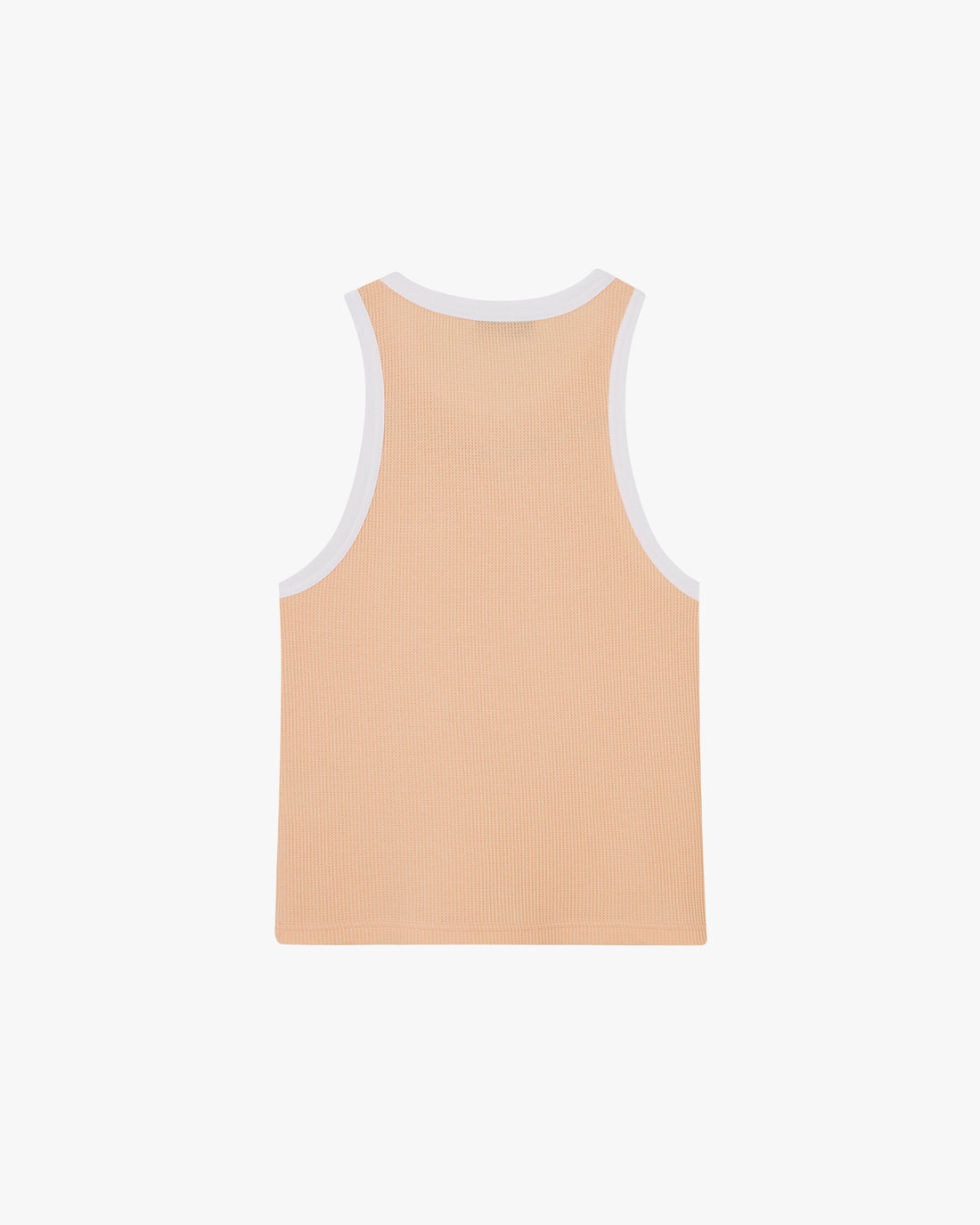 WAFFLE TANK TOP PEACH