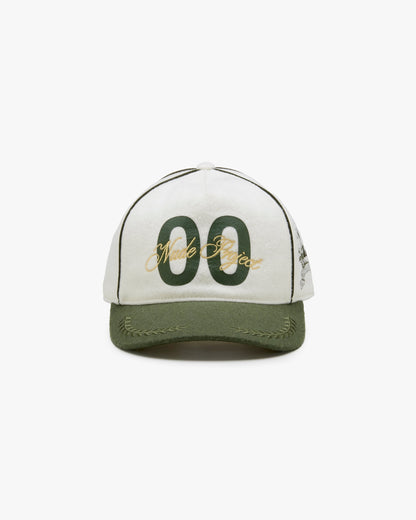 CHATEAU TEAM CAP WHITE-OLIVE