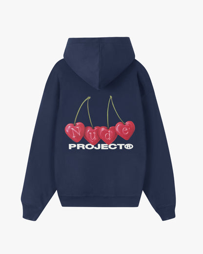 CHERRY HOODIE NAVY