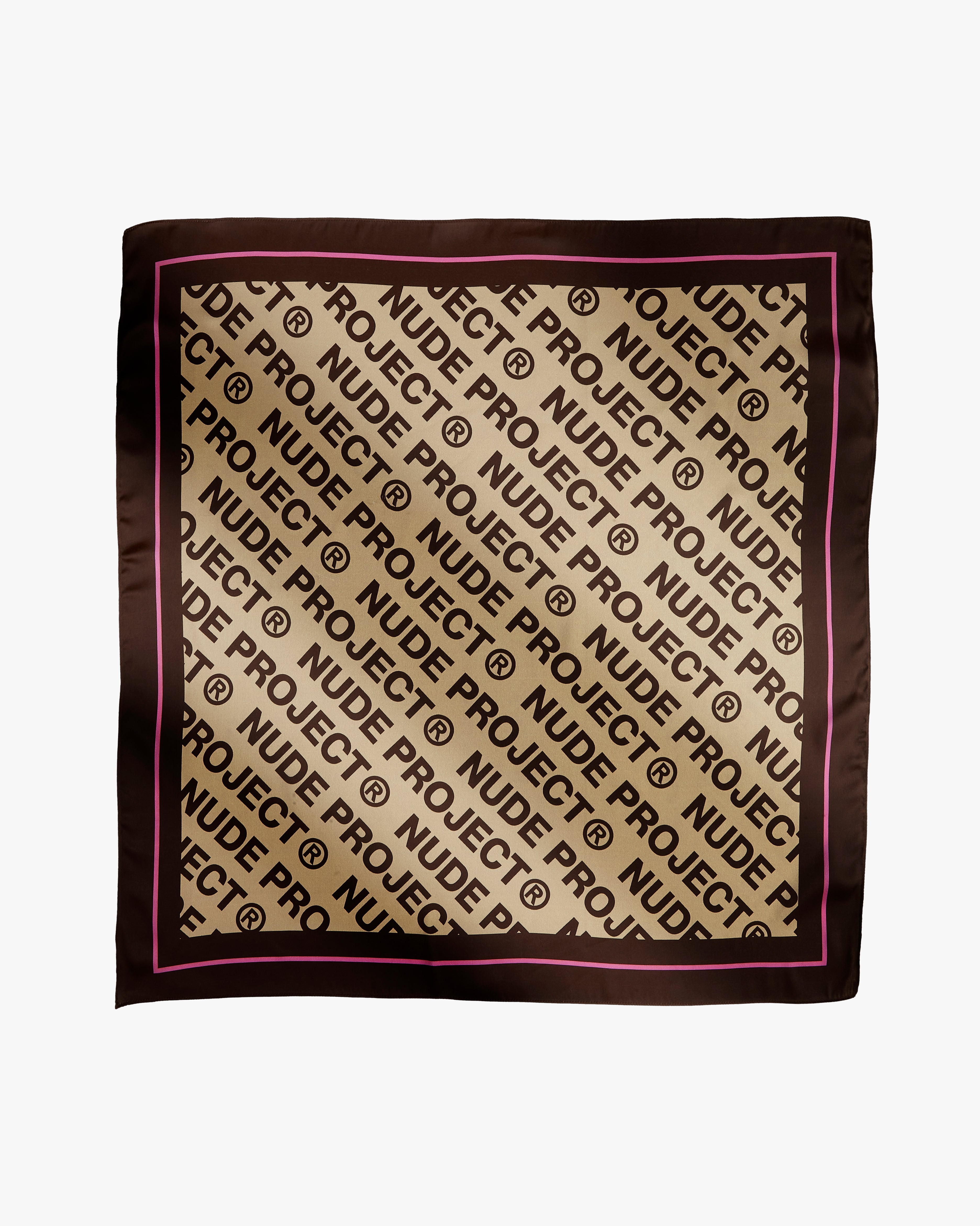 CLASSIC HANDKERCHIEF LOGO BROWN