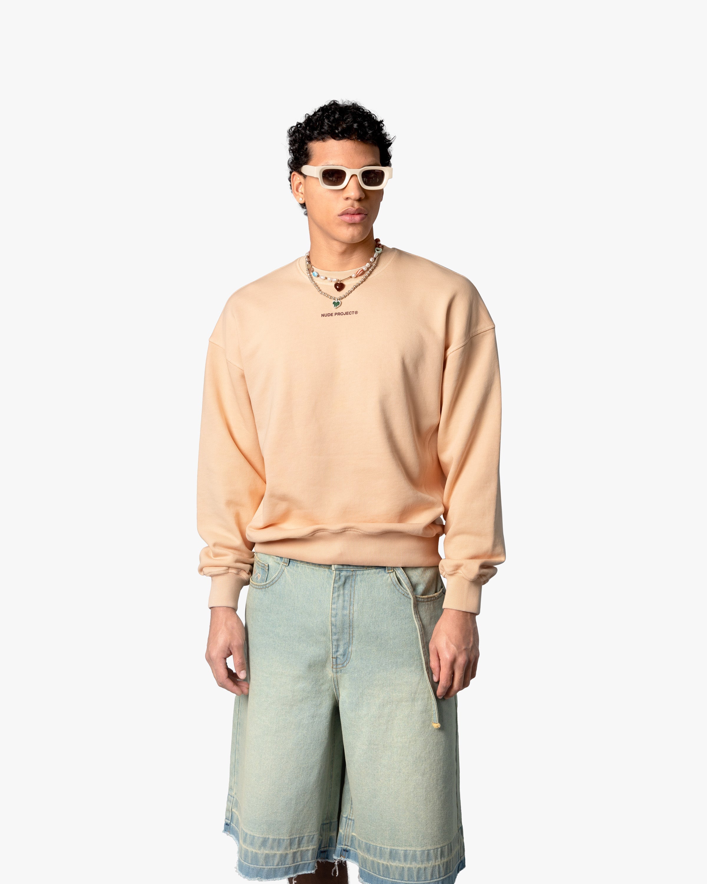 CULT*SWEATSHIRT DYED PEACH