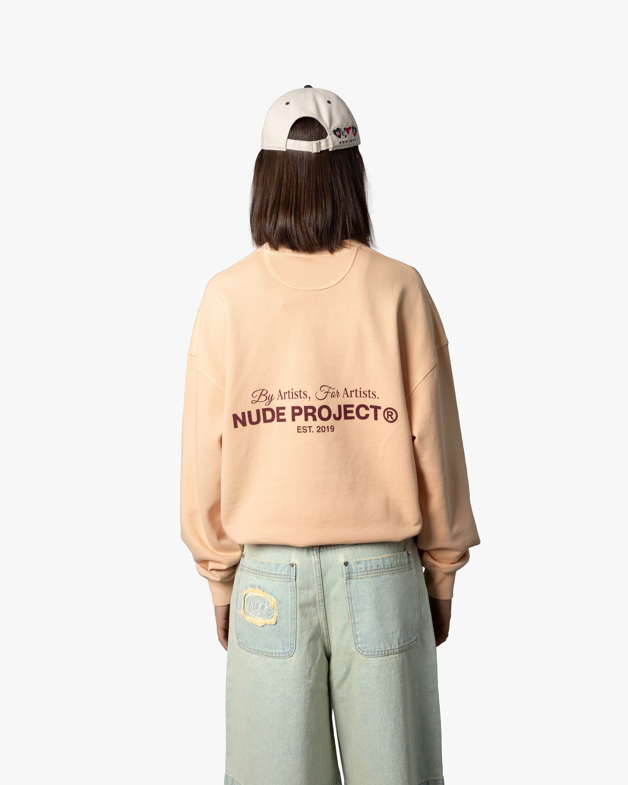 CULT*SWEATSHIRT DYED PEACH