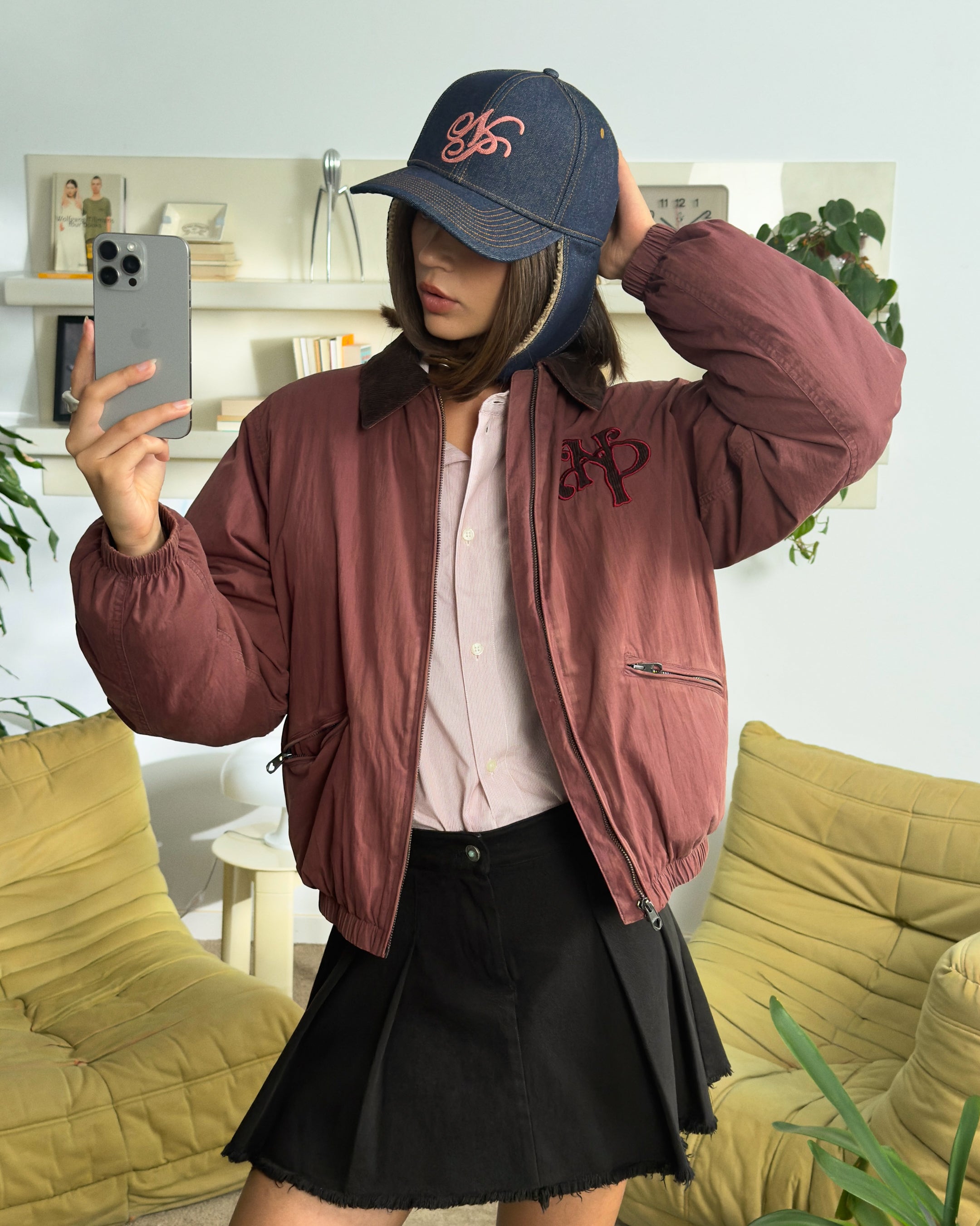 &quot;NOT WORKING&quot; JACKET BURGUNDY