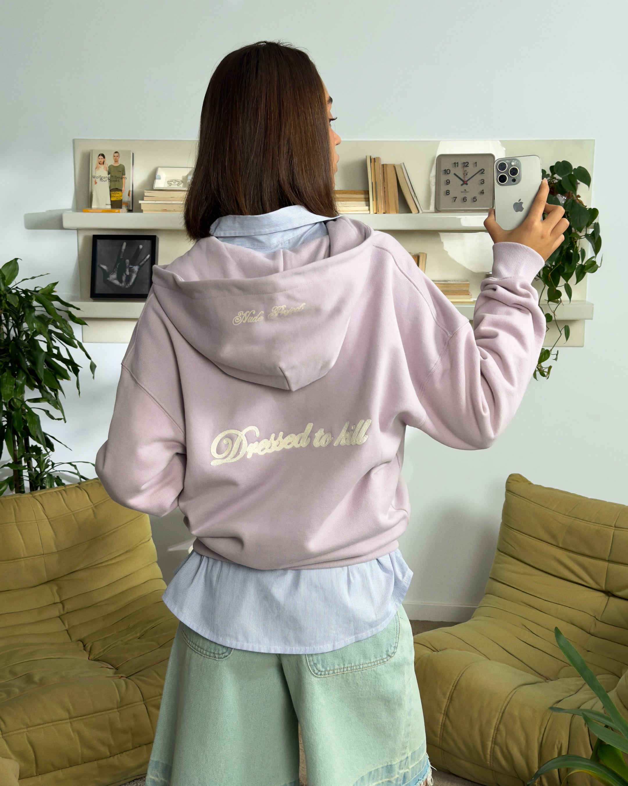 KILL BILL ZIP-UP HOODIE LILAC