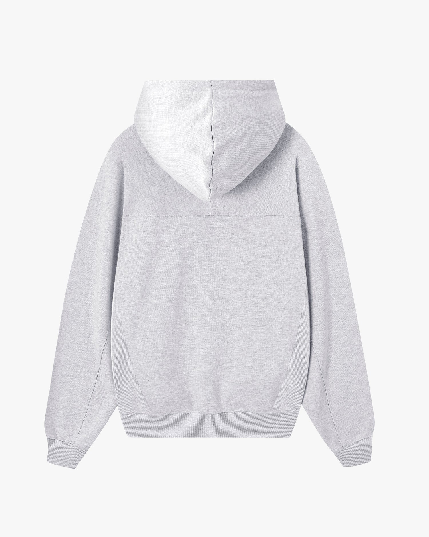 ESSENTIALS ZIP-UP HOODIE GREY MELANGE