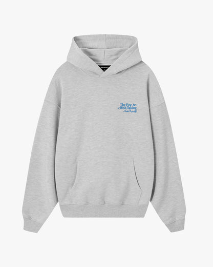 FINE ART HOODIE GREY MELANGE