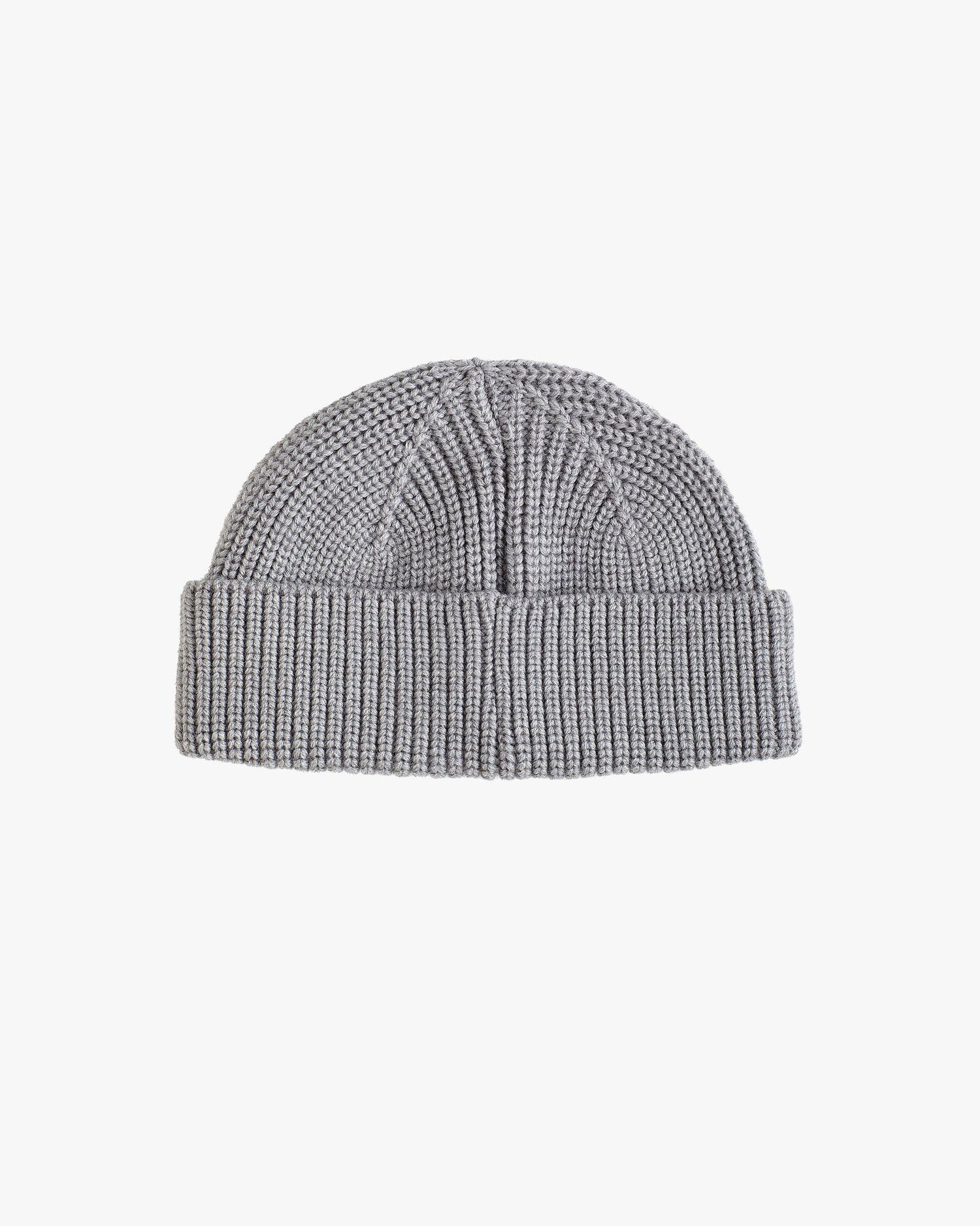 FISHERMAN BEANIE WITH PIN GREY