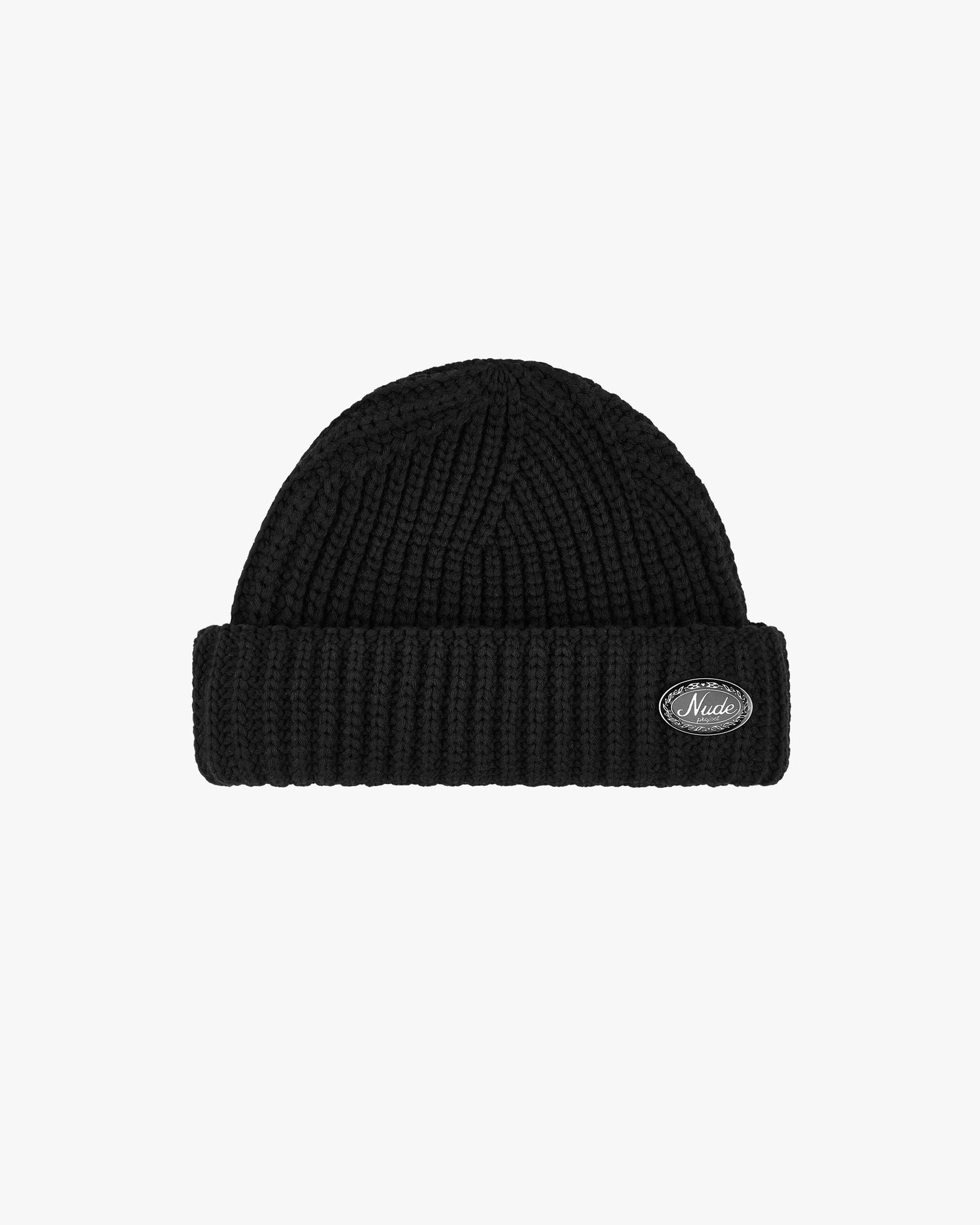 FISHERMAN LAUREL BEANIE BLACK