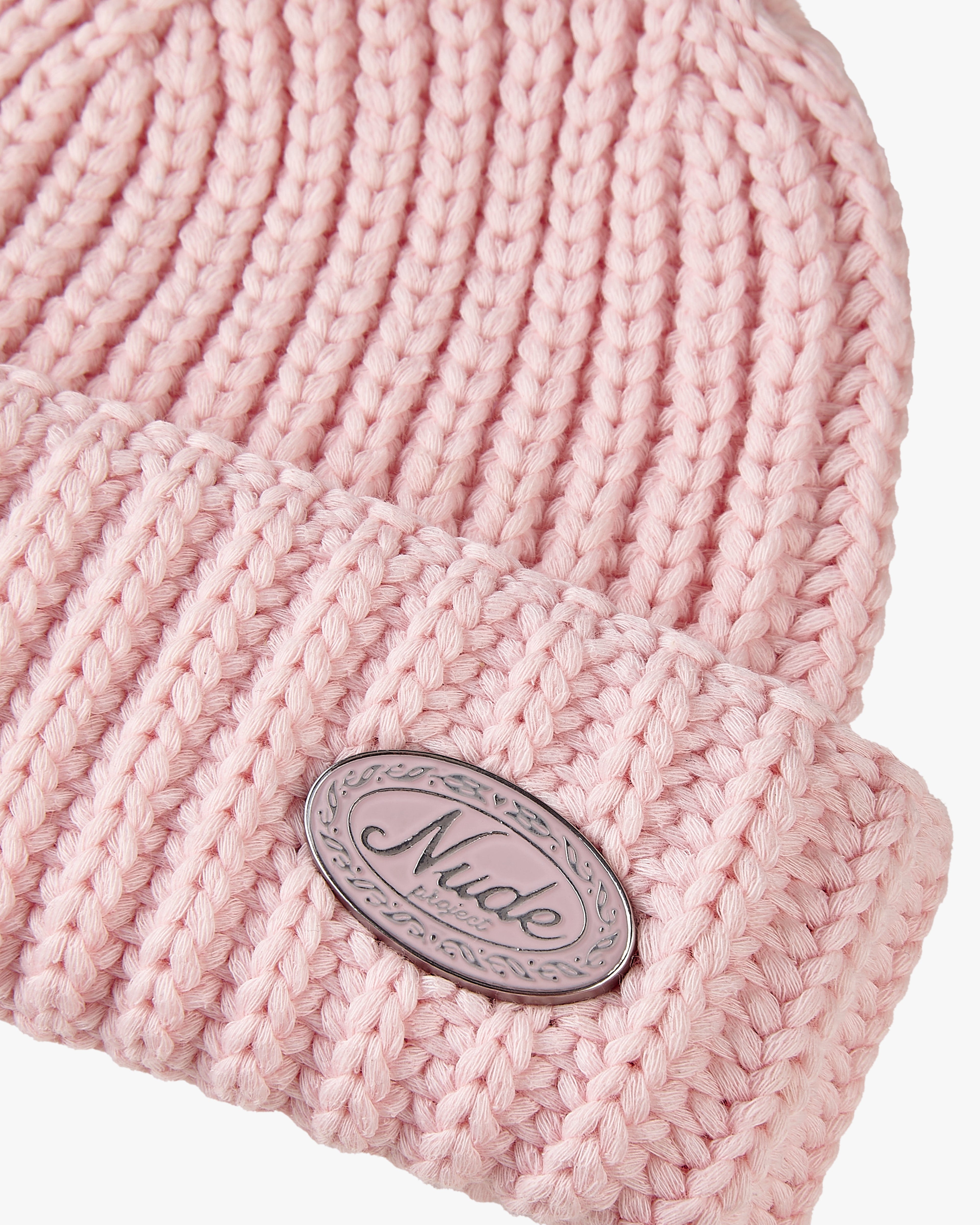 FISHERMAN LAUREL BEANIE PINK