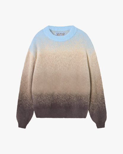 GRADIENT COZY SWEATER BABY BLUE