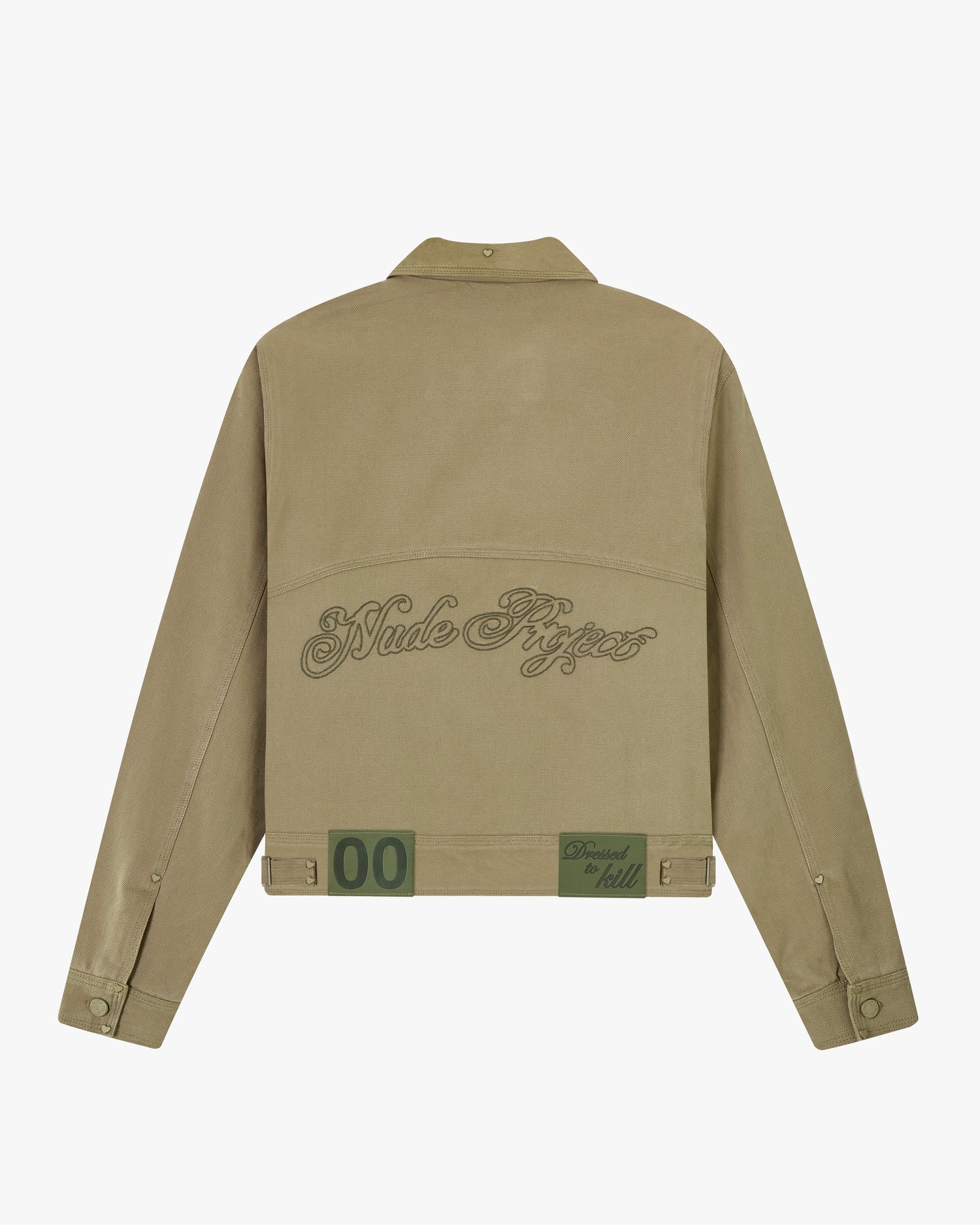 HEAVY CANVAS TRUCKER JACKET KHAKI