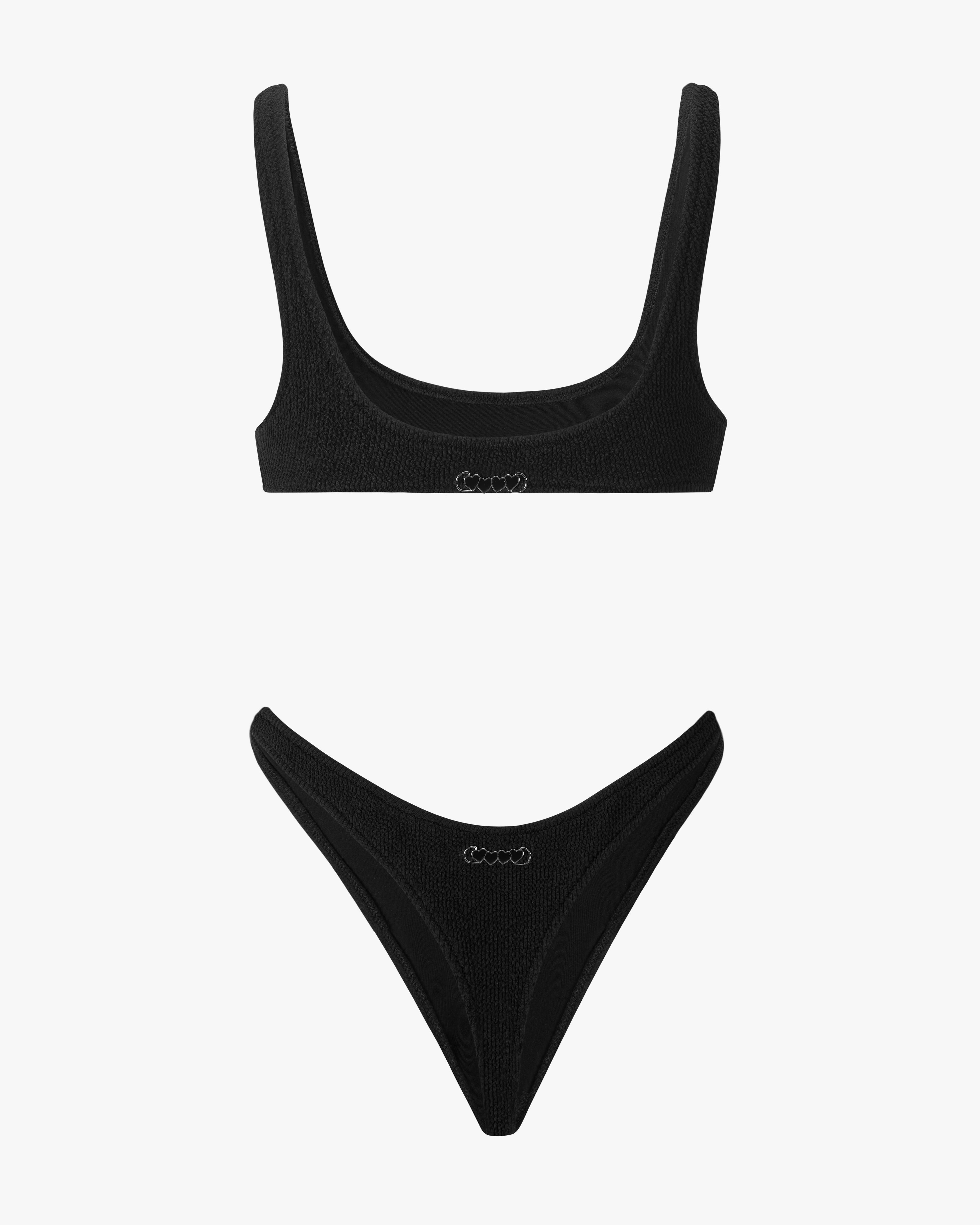 BRAVA BIKINI TOP BLACK