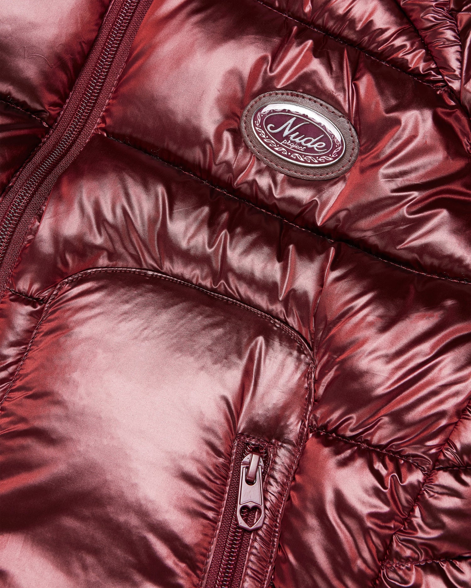 ICONIC PUFFER JACKET BURGUNDY