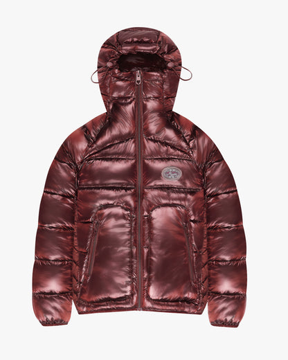 ICONIC PUFFER JACKET BURGUNDY