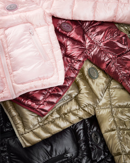 ICONIC PUFFER JACKET BURGUNDY