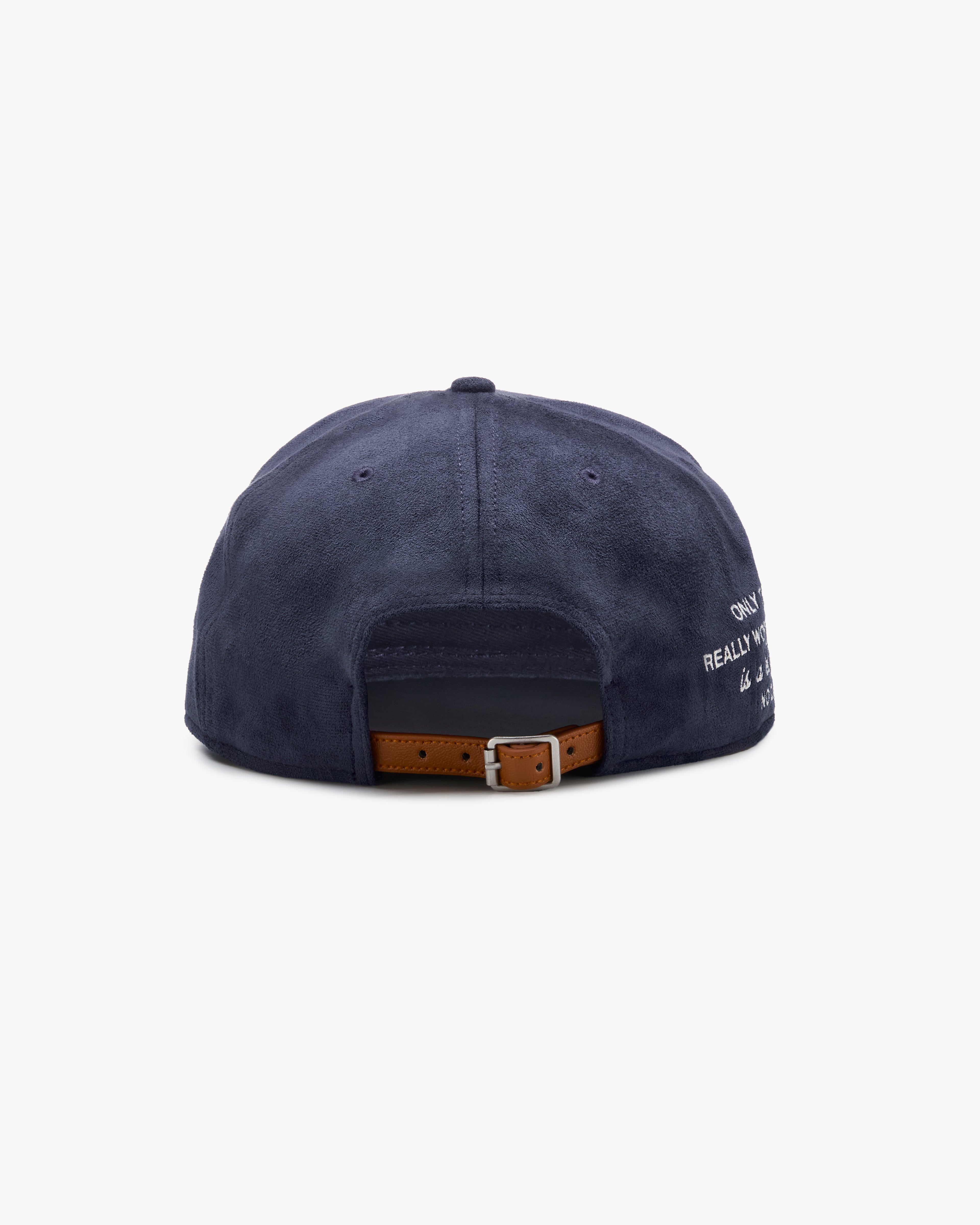 ICONIC SUEDE CAP NAVY