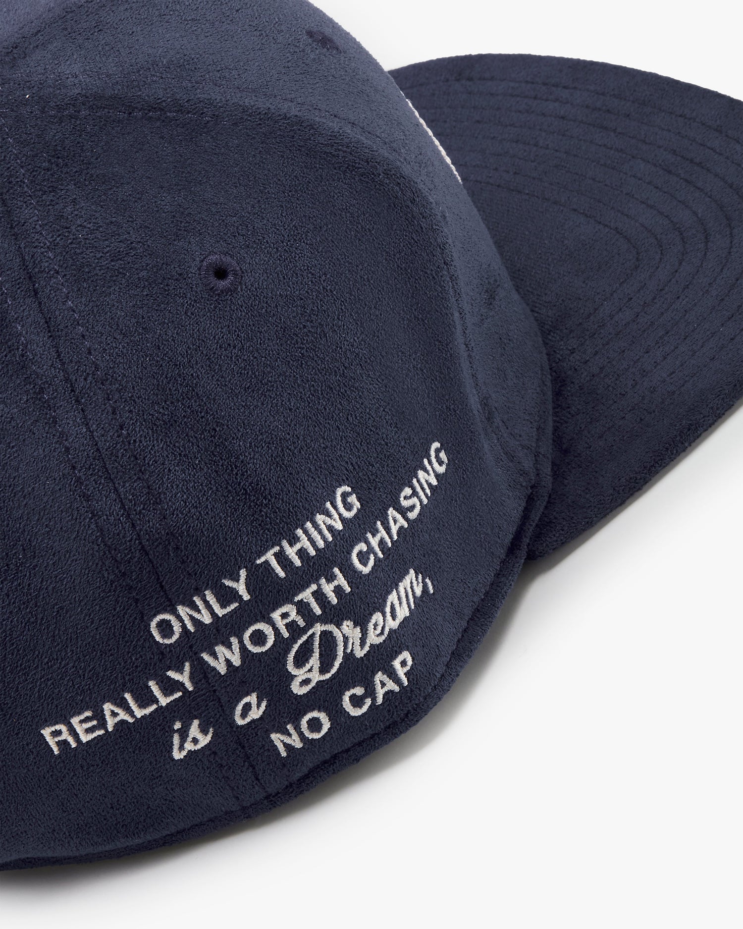 ICONIC SUEDE CAP NAVY