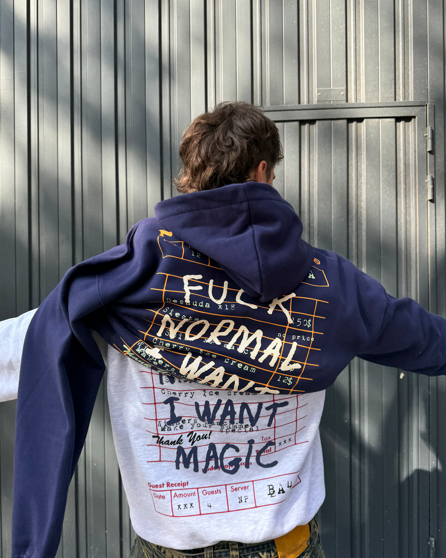 FUCK NORMAL HOODIE NAVY