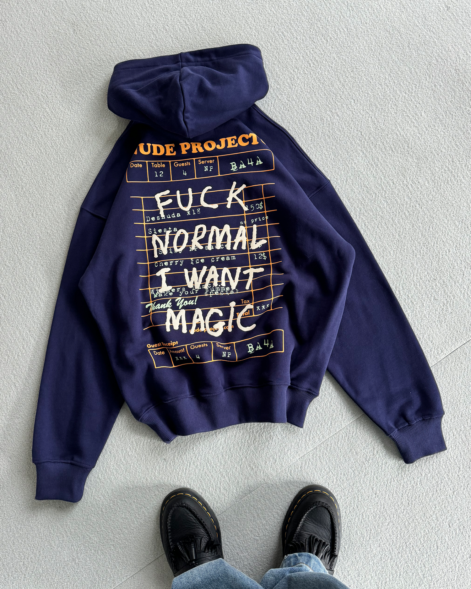 FUCK NORMAL HOODIE NAVY