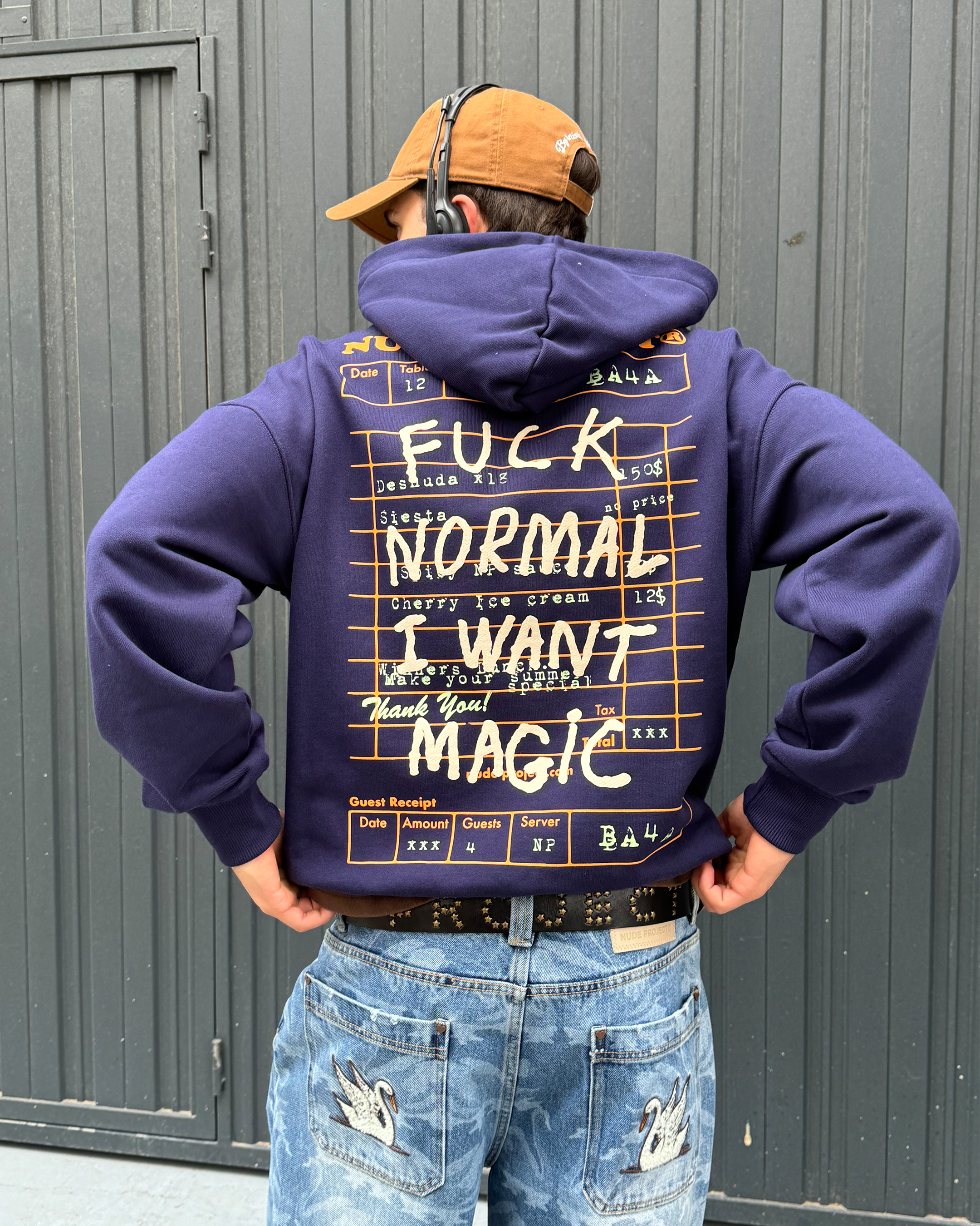 FUCK NORMAL HOODIE NAVY