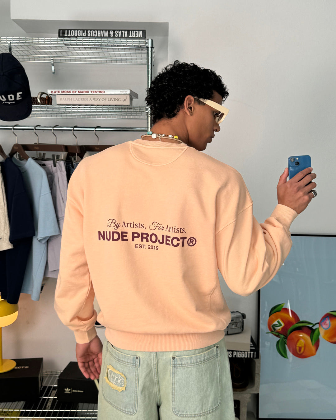 CULT*SWEATSHIRT DYED PEACH