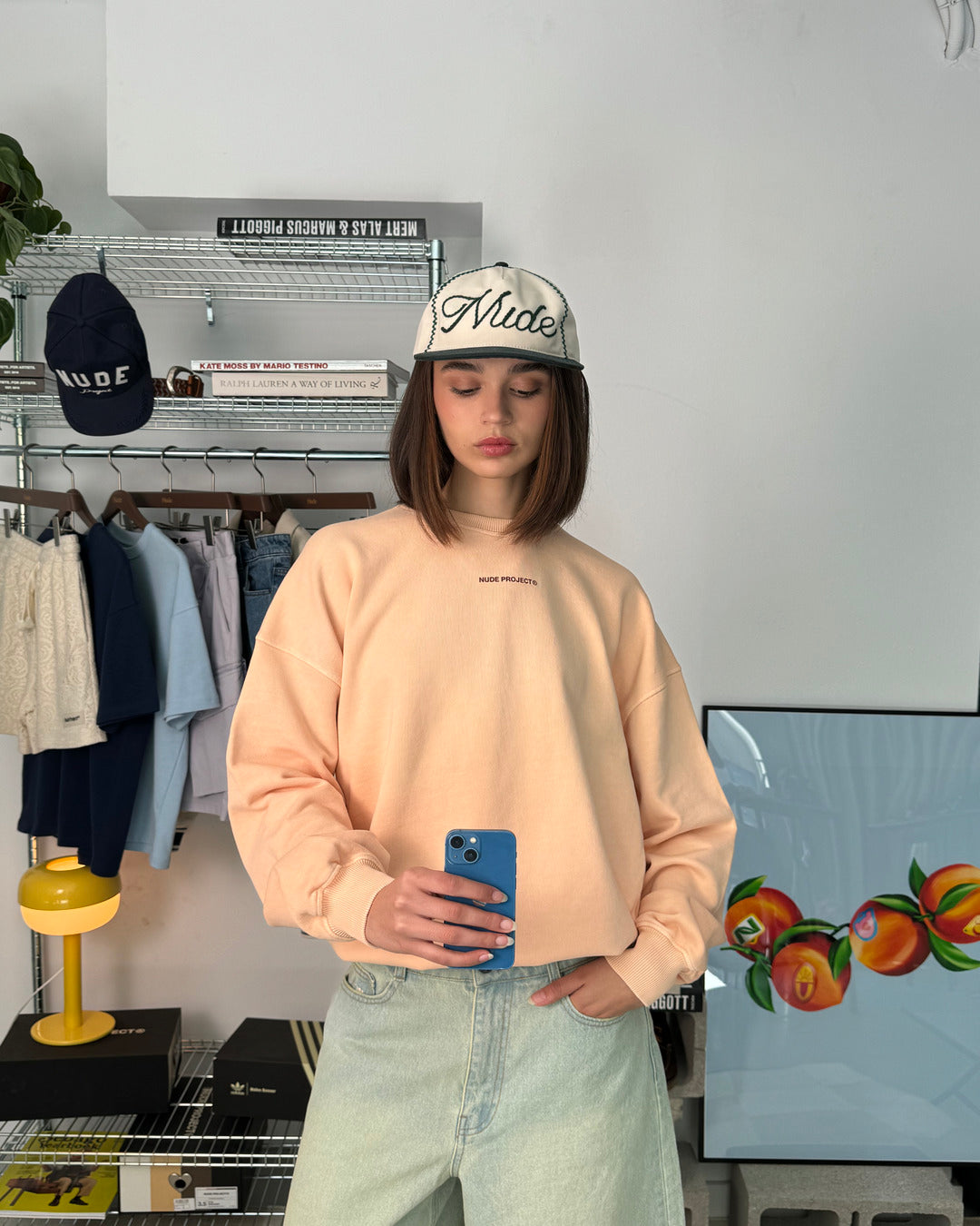 CULT*SWEATSHIRT DYED PEACH