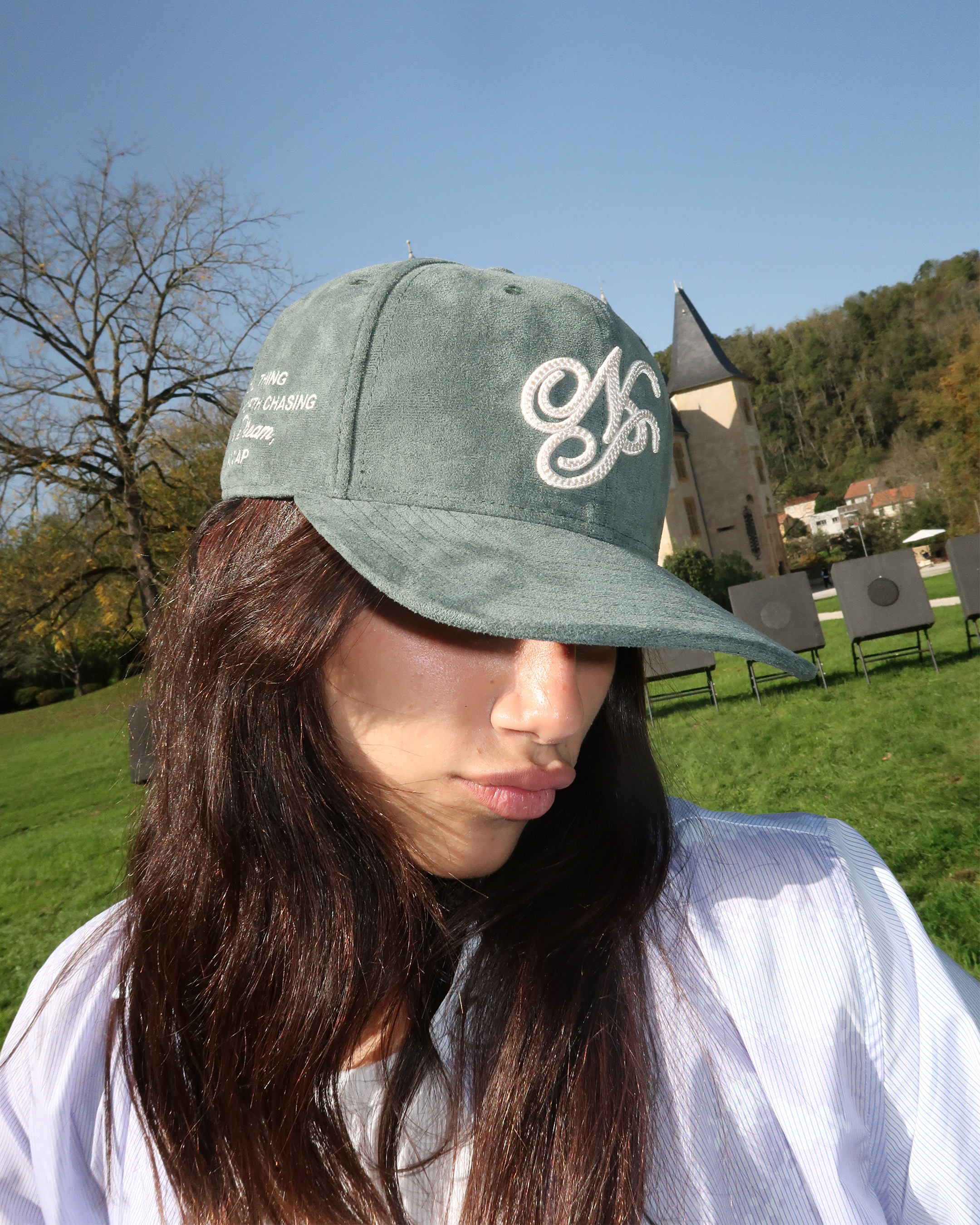 ICONIC SUEDE CAP GREEN