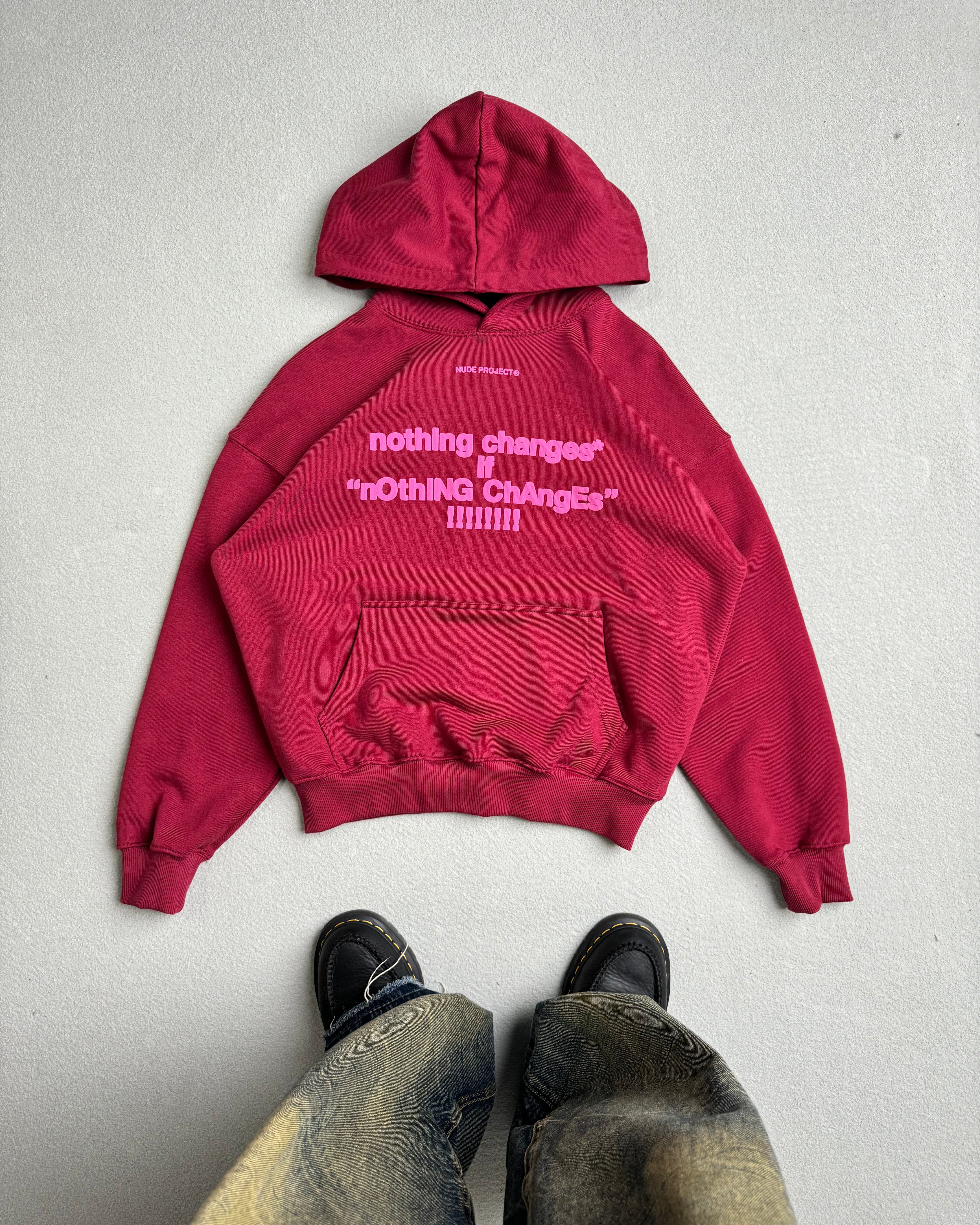 fActs?* HOODIE BURGUNDY