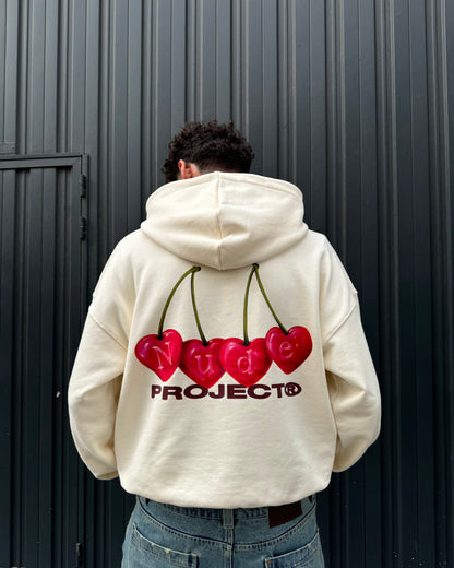 CHERRY HOODIE MARSHMALLOW