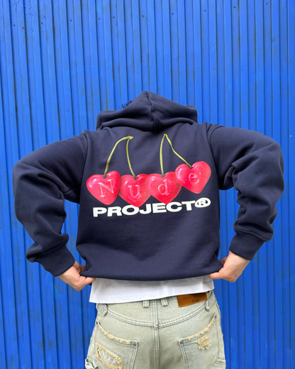 CHERRY HOODIE NAVY