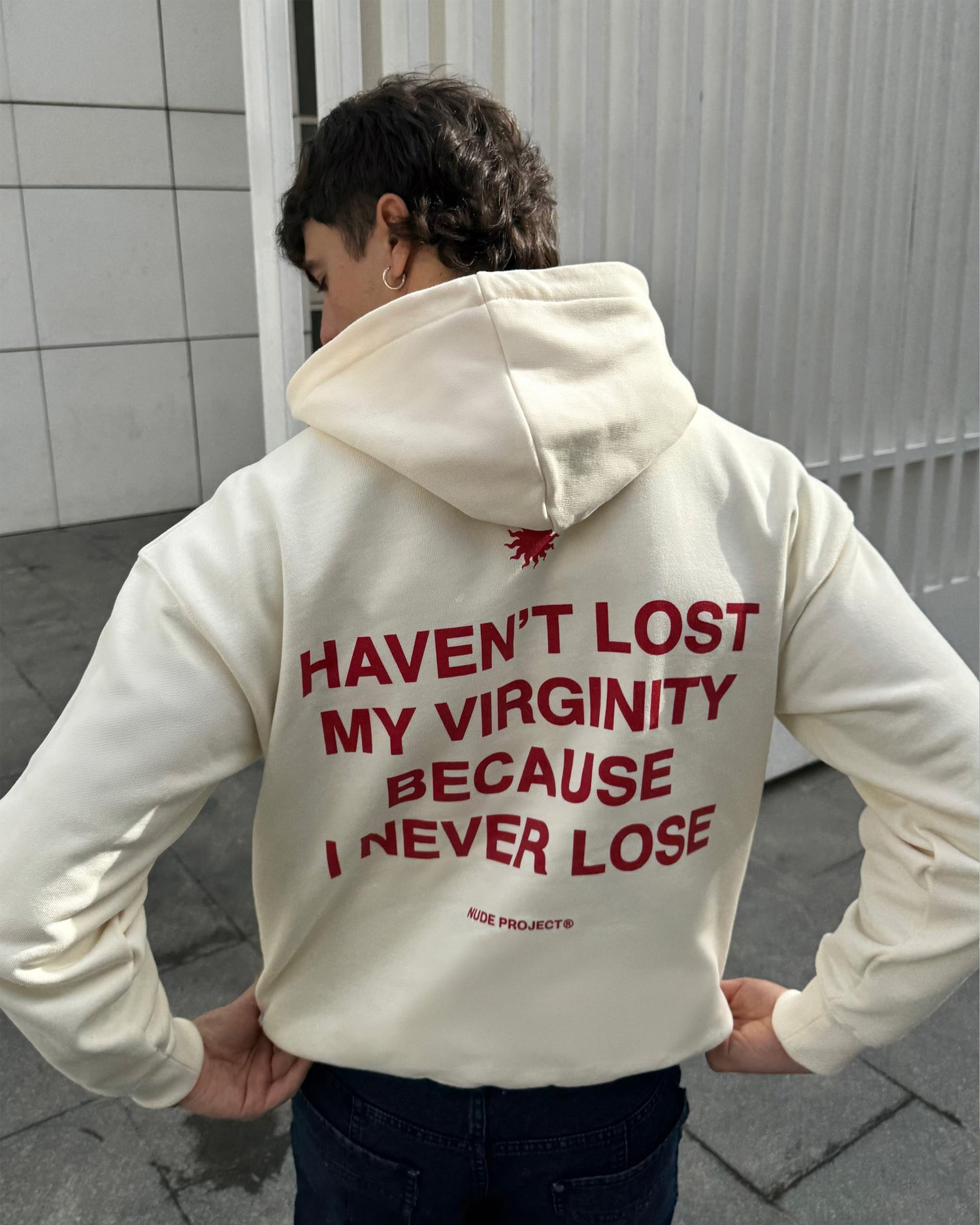 VIRGINITY HOODIE MARSHMALLOW RED