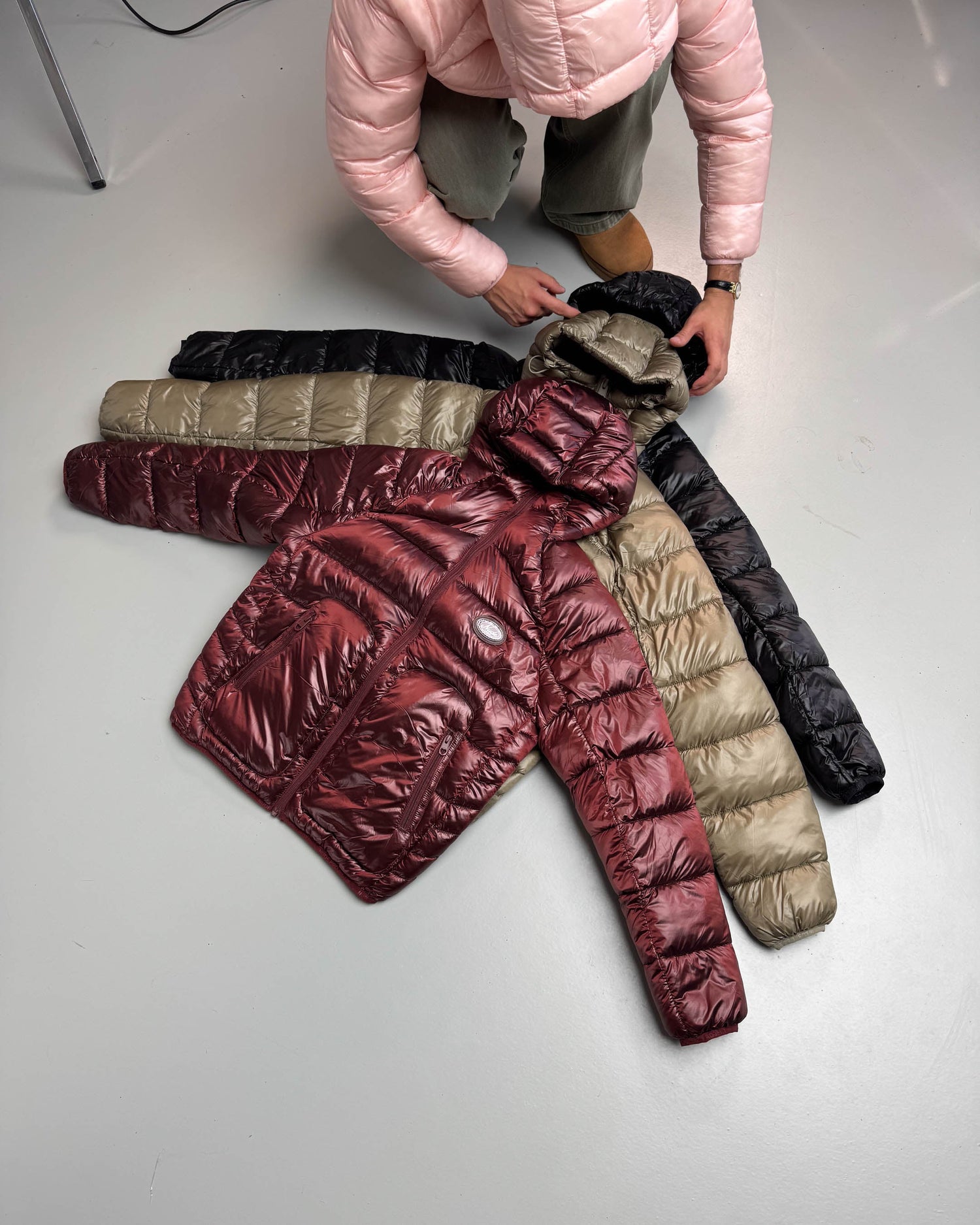 ICONIC PUFFER JACKET BURGUNDY