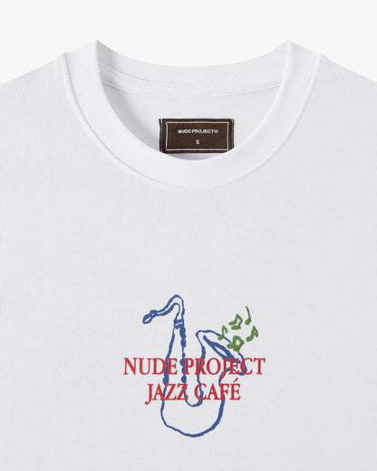 JAZZ CAFÉ TEE WHITE