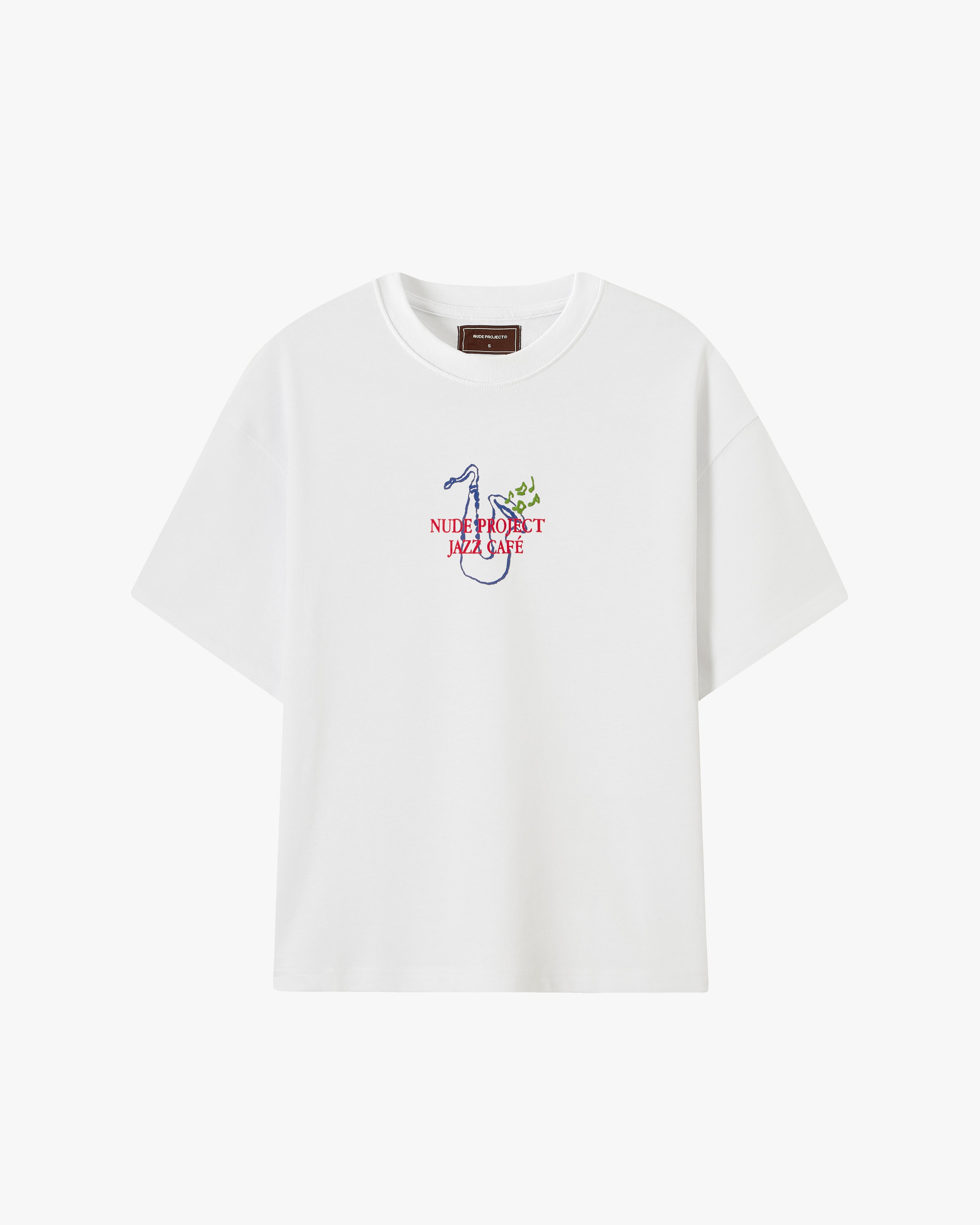 JAZZ CAFÉ TEE WHITE