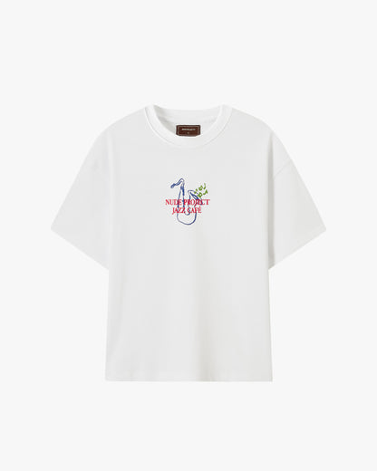 JAZZ CAFÉ TEE WHITE