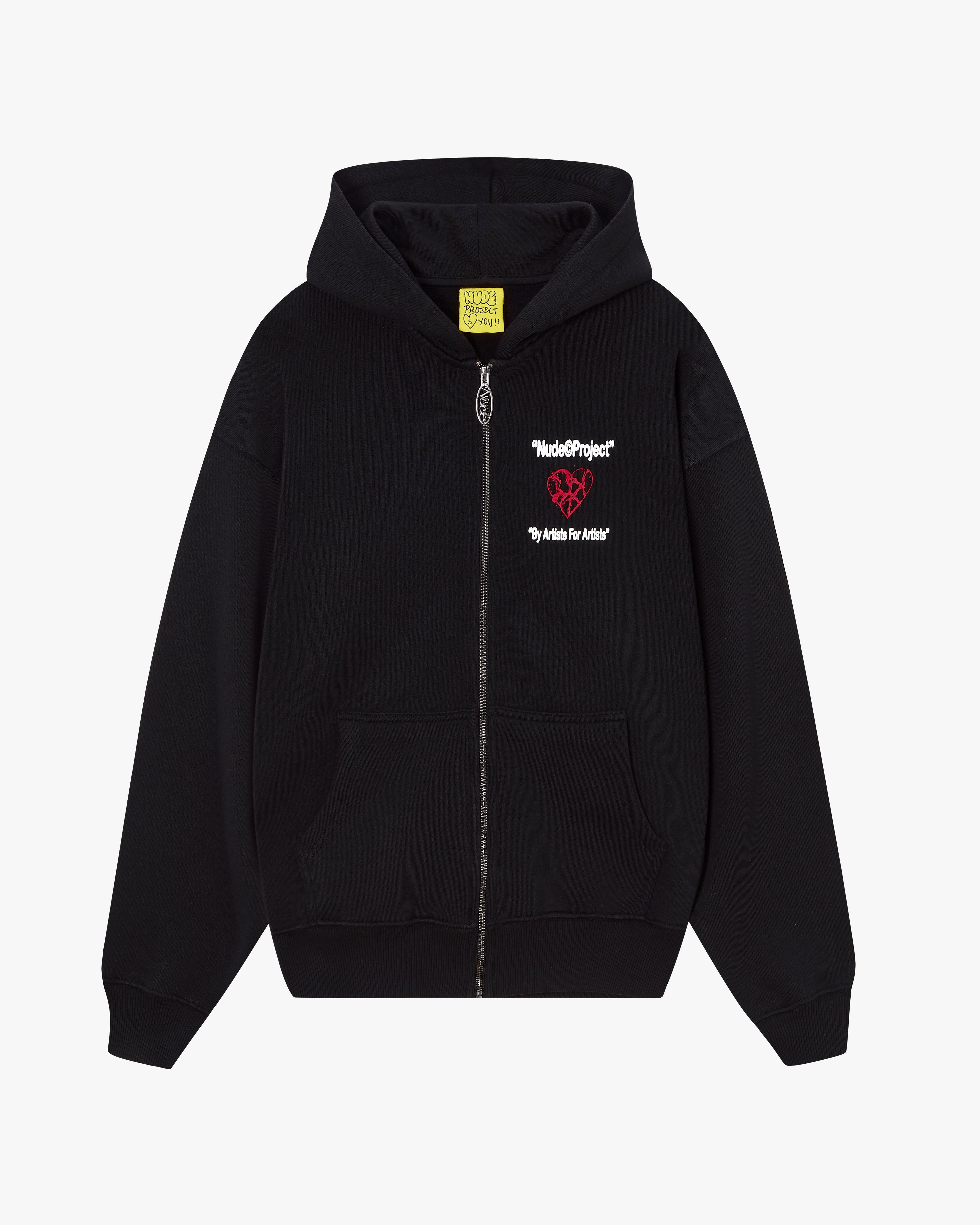 HEARTBROKEN ZIP-UP BLACK