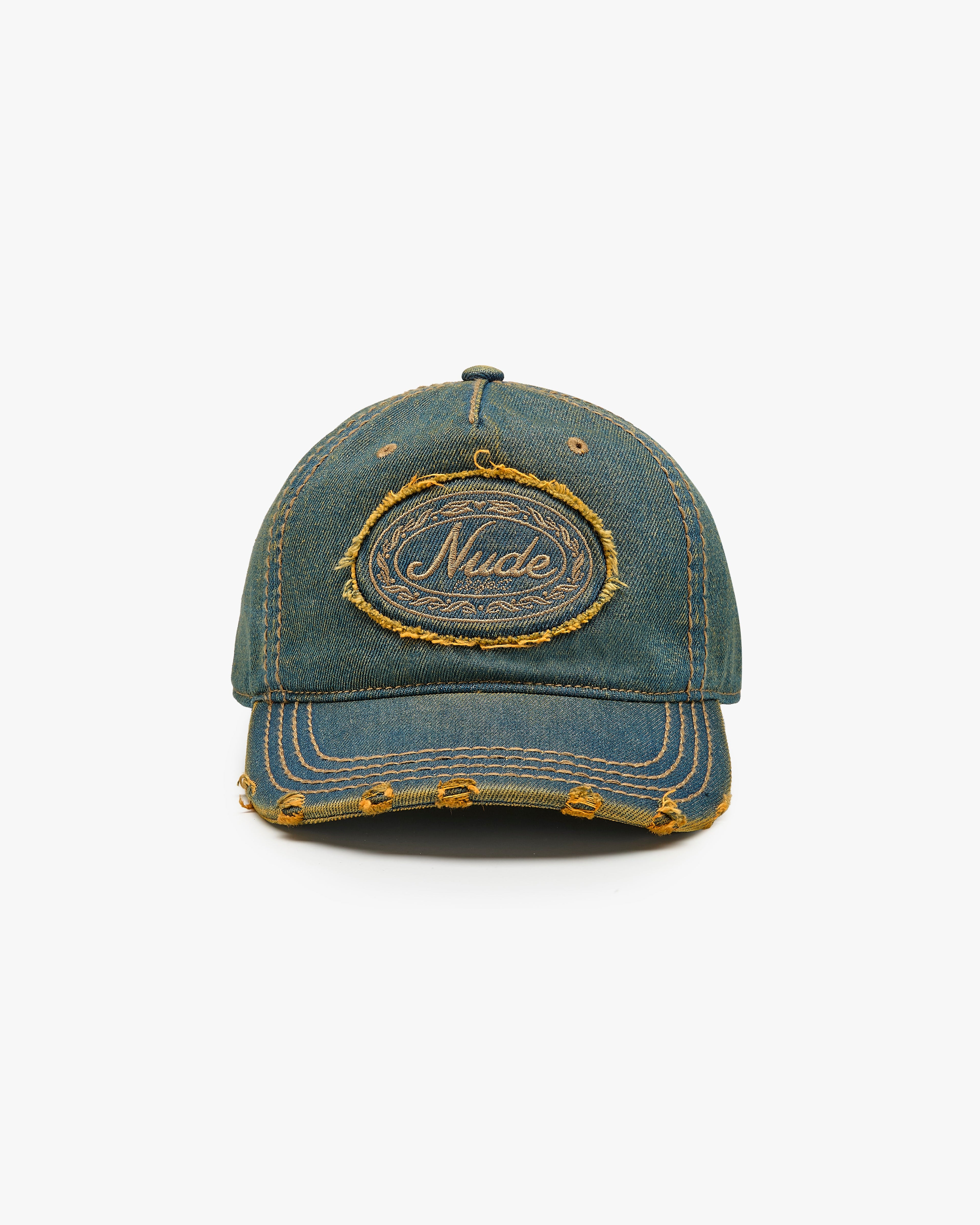 LAUREL DENIM CAP GREEN