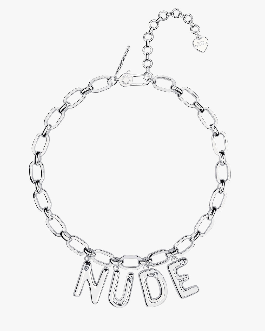 LETTER CHAIN SILVER