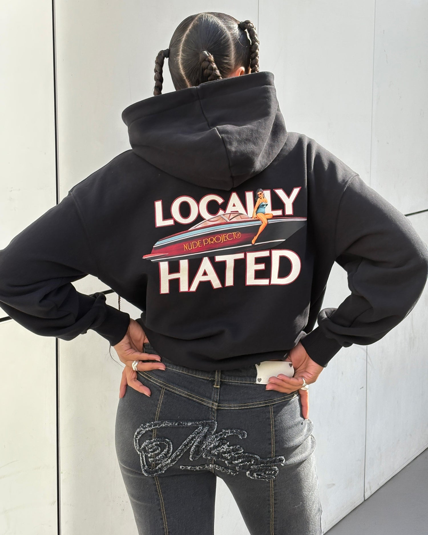 LOCALLY HATED HOODIE BLACK