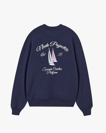 LIL BOAT SWEATSHIRT NAVY